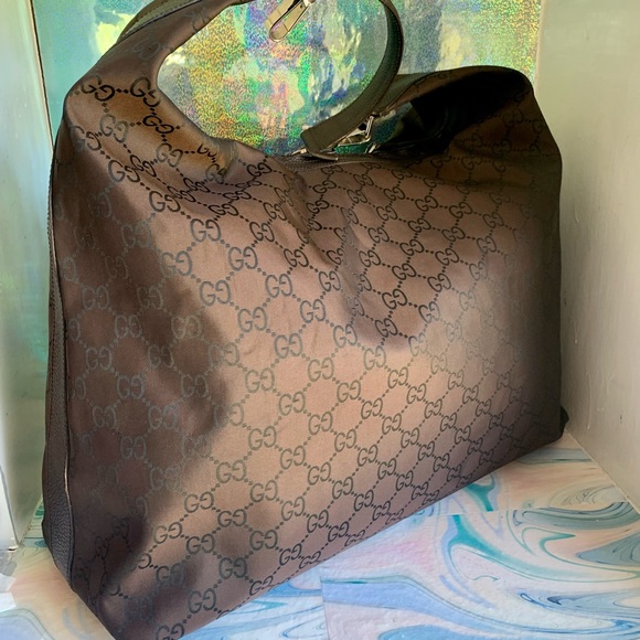 Gucci Dark Brown Shoulder Bag with Monogram - Picture 2 of 12